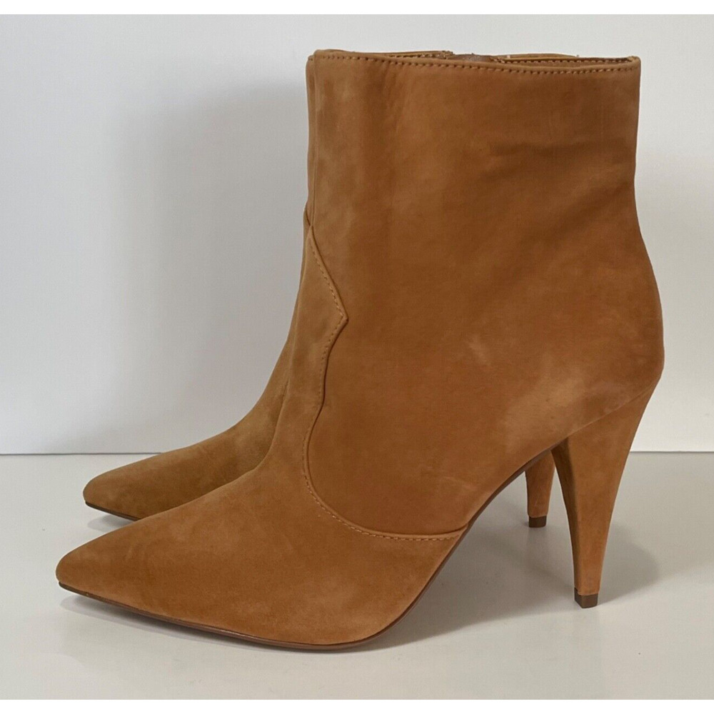 Vince Camuto Women's Azentela Ankle Booties Size 8.5 Brown Suede Golden Walnut - Picture 8 of 16
